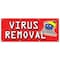 Signmission VIRUS REMOVAL BANNER SIGN computer repair fix pc laptop B-96 Virus Removal - alternate 1